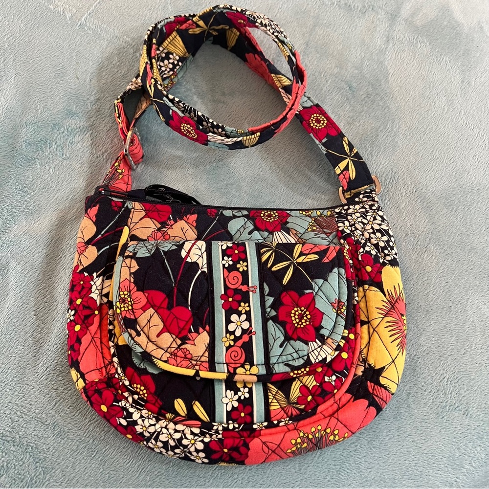 Vera Bradley Clare Crossbody Purse Happy Trails Hipster Bag